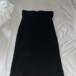 Black Sweater Maxi Skirt